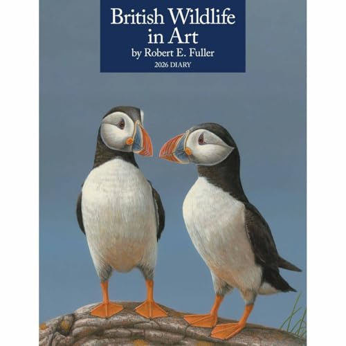 Carousel Worldwide British Wildlife in Art 2026 Deluxe Wire-O Diary Planner – Weekly & Monthly Organiser with Illustrated Designs
