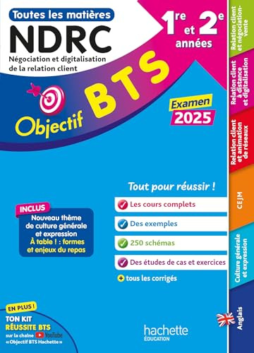 Objectif BTS NDRC (1re et 2e années) - Toutes les matières, examen 2025