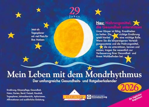 Mein Leben mit dem Mondrhythmus 2026: Taschenkalender