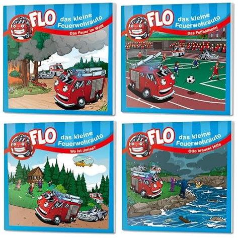 Flo Minibuch-Set 2 (Flo, das kleine Feuerwehrauto, 5-8)