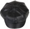 OULII Schirmmützen Leder Mütze Gatsby klassisch Newsboy-Stil Unisex und Künstler Hut (Schwarz)