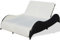 Festnight Doppel-Sonnenliege aus Poly-Rattan Relaxliege Gartenliege Lounge Outdoor-Liege 200 x 132 x 45 cm Schwarz