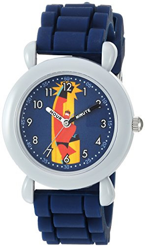 Disney Jungenuhr Incredibles 2' Quarz Kunststoff und Silikon Casual Farbe: Blau (Modell: WDS000563), blau, Armband