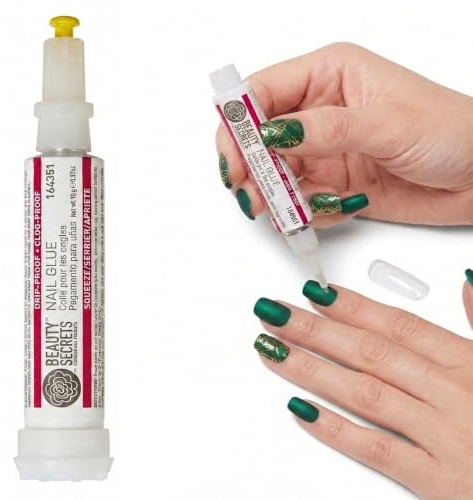 Beauty Secrets Nail Glue, Drip and Clog Proof