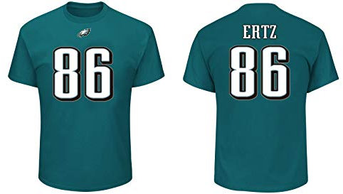 Majestic Athletic NFL Football T-Shirt Zach Ertz Philadelphia Eagles Trikot Jersey Receiver III (X-Large)