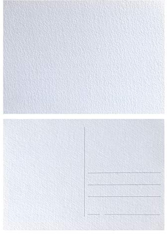 ARTSERVICE-TUBE Aquarell-Postkarten 300g/m², 50 Blatt, naturweiße Oberfläche mit feiner Struktur selbst gestalten (DIN A5)