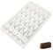 Martellato MA1016 Molde de policarbonato transparente contemporáneo para chocolate, praliné con 25 cavidades, cada una de 40,5 mm x 18 mm x 16 mm de alto