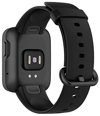 Bracelets de Montre, Bracelet pour Xiaomi Mi Watch Lite,Silicone Souple Multicolore Bande de Sport Remplacement avec fermoir Réglable Sangle pour Xiaomi Mi Watch Lite/Redmi Watch (noir)