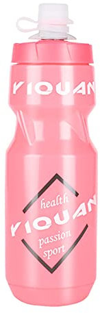 MotuTech Bidons Gourdes pour Vélo Etanche Bouteille d'eau Sport Gym Presser et Cracher 710ML PP (Rose)