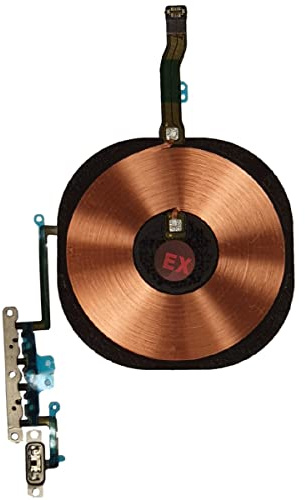 Smartex® NFC Ladespule Antenne, Wireless QI Signal und Volume Kabel kompatibel mit iPhone 11 Pro/Induktives Laden
