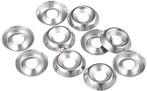 sourcing map #12 304 Stainless Steel Cup Washer Countersunk for Screw Bolt 100pcs