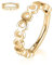 Hengkaixuan 16G Helix Septum Clicker - Knorpel Daith Ring Chirurgenstahl Conch Hoop 8mm - Aushöhlen Herz Designed Tragus Rook Ohrringe Septum Schmuck Gold Nasenringe Kleine Hoop