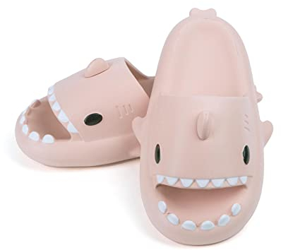 SAGUARO Chaussons Enfant Maison, Claquettes Requin Fille Garçon Piscine Plage Confortable, Pantoufles Bain Douche Antidérapantes, Chaussures été de Requin