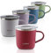 eppikan eppiLungo Edelstahl Thermobecher, Isolierbecher, Kaffeetasse, Trinkbecher, Thermotasse 220ml, 280ml mit Deckel, für Kaffee und Tee (Vintage Red, 220 ml)