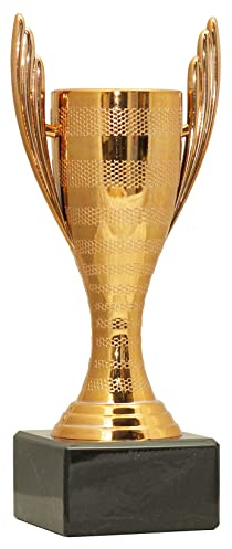 tecnocoppe Coppa bronzata h 17,00 cm. Targhetta Personalizzata Omaggio