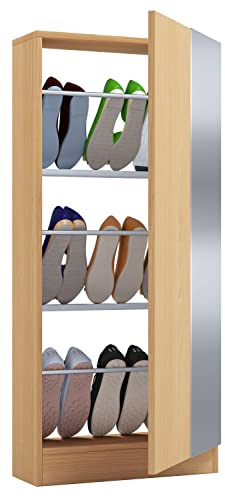 VCM Wooden Shoe Cabinet Shoe Chest Shoe Rack Shoe Rack Fulisa L Mirror Wooden Shoe Cabinet Shoe Chest Shoe Rack Shoe Rack Fulisa L Mirror Beech