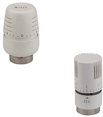 Ivar Thermostat-Köpfe 30x1,5 mit eingebauter Steuerung und Flüssigkeitsausdehnung Fühler für direkte Beeinflussung des Volumenstroms im Heizkörper (T 5000)