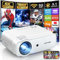 Agreago Native 1080P Projector with Display, 5G WiFi Bluetooth, 9000L 4K, Compatible with Mobile Phone Projector, Video Projector, Compatible with TV Stick/iOS/Android/Win/HDMI/USB
