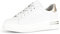 Gabor Damen Low-Top Sneaker, Frauen Halbschuhe,Wechselfußbett,Moderate Mehrweite (G),Freizeitschuhe,schnürer,Offwhite/Platino,42.5 EU / 8.5 UK