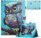 TEDTIKJT Funda Universal para Tableta de 8 Pulgadas Carcasa Cuero Flip Protectora Cover Case Universal 8 Tablet Cover con Stand Función, Búho