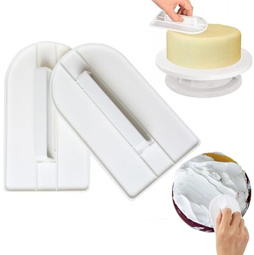 2pcs Fondant Smoother, Cake Smoother for Buttercream, Cake Icing Smoother Tool, Smoother Polisher Cake Making Equipment, Cake Accessories for Fondant, Bake Decoration, Cake DIY