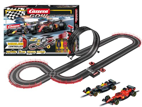 Carrera - 20062581 - Carrera GO!!! Formula Free Racing (Wireless) Rennbahn-Set I Rennbahn mit lizensierten Slotcars | bis zu 2 Spieler | Für Kinder ab 6 Jahren & Erwachsene