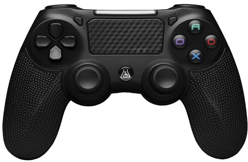 The G-Lab K-Pad Thorium Ps4, Manette sans fil pour Ps4, Controller PS4 avec vibrations intégrées, Manette PS4 Ergonomique avec pavé tactile, Prise audio, Batterie rechargeable longue durée - Ps4/Pc