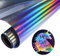 AJINGHTV Holografische Plotterfolie Textil 30.5cm x 183cm Vinylfolie Flexfolie Textilien Transferfolie Regenbogen Plotter Textil Iron on Folie für DIY T-Shirt, Taschen, Kleidung