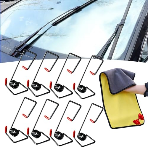 Scheibenwischerarm-Druckfeder-Booster, Wischerarm-Druckfeder, Anbau-Wischerarm-Druckfedersatz, Wischer-Booster-Federn, Scheibenwischer-Spannfeder (2 Stück)