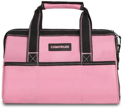 COMOWARE Werkzeugtasche, 33 cm, Rosa, weiche Aufbewahrungstaschen mit Innentaschen, breite Öffnung, rosa Werkzeugtasche