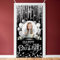 Dicodes Personalized Black and Silver Happy 16th Birthday Door Banner Custom Birthday Decorations Party Supplies for Women Men(16th)