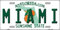 Biopracess New License Plate miami florida state background novelty License Plate Sign 15x30 CM