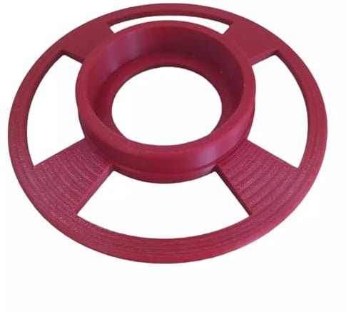 Free Standing Propane Gas Bottle Holder, 160mm Diameter, Stable Base, 3 Colours: Red, Black, Yellow (Red)