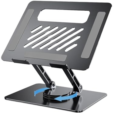 Pzuryhg Laptop Stand, Metal Laptop Riser, Adjustable Laptop Holder, Laptop Mount, Computer Stand, Foldable Laptop Stand, Rotating Laptop Stand, Laptop Riser, Adjustable Laptop Riser