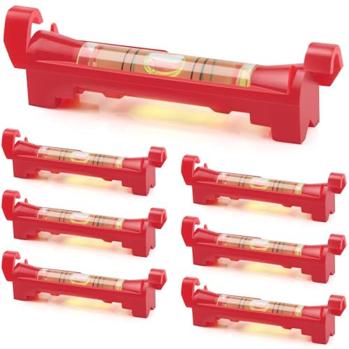 TXXATX 7 Pcs String Line Level Post 75mm Hanging Bubble Line Impact Resistant Spirit Level for Plumbing Surveying Bricklaying Engineering Metalworking Tiling Building Trades