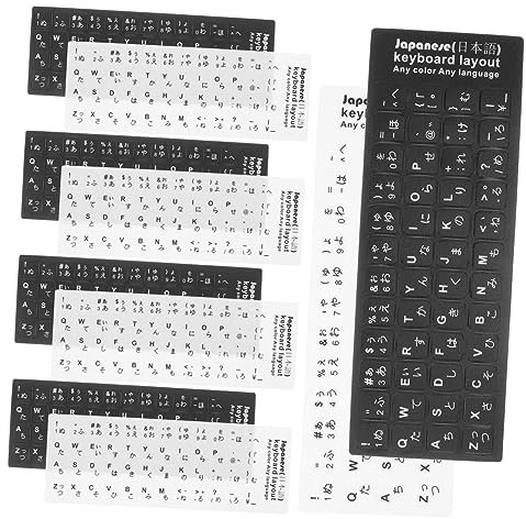 Housoutil 10pcs Stickers Keyboard Labels Keyboard Language Stickers Pvc Material Japanese Stickers
