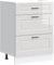 vidaXL Mueble bajo de Cocina Porto Alto Brillo Blanco, Mueble bajo de Fregadero, Mueble bajo de Cocina con cajón, Mueble bajo de Fregadero