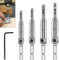 4 Pcs Hinge Drill Bit Set, Self Centering Drill Bit, Hinge Drill Bit Self Centring, Center Drill Bit for Woodworking, Cabinet, Door & Furniture Installation, HSS Material (5/64 7/64 9/64 11/64)