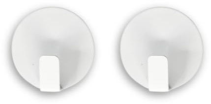 Waya Magnethaken 2er Set – starker Halt & hohe Tragkraft - Kühlschrankmagnet mit Haken - weiß