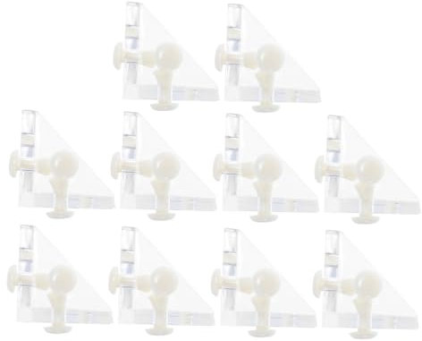 CLISPEED 10sätze Hochleistungs-eckhalterung Aus Acryl Halterungsbefestigungen Für Displayboxen Kleine Rechtwinklige Verbindungsklammern Eckstreben Aus Acryl Mit Halterungen