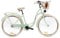 Goetze Style 28 Zoll Damen Citybike, 18 Zoll Tiefeinsteiger Stahlrahmen, 3-Gang Nabenschaltung, Rücktrittbremse, V-Bremse, LED-Beleuchtung, Rattankorb, Komfortsattel, mit Ständer & Klingel