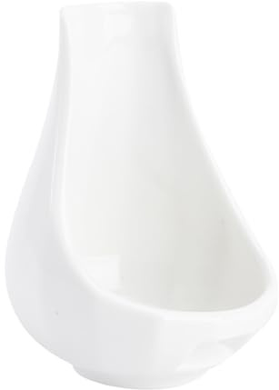 UKCOCO Repose Cuillère Soupe Céramique Chic Cuisine, Support Cuillère Résistant Chaleur et Antidérapant, pour Ustensiles Cuisine Usage Quotidien