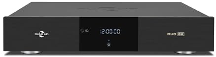Dune HD Duo 8K, Premium Reproductor Multimedia 43cm, Android Box, 2X Salidas y Entradas HDMI, 2 Bahías para Discos Duros, Switch/Splitter HDMI 8K Profesional, 8/64