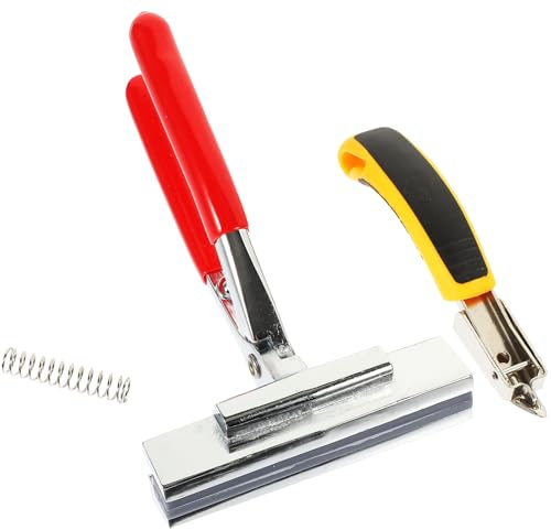 DECHOUS Hochleistungs Leinwandspannzange und Klammerentferner Satz mit Ergonomischem Gummigriff und Edelstahlkonstruktion zum Spannten und Entfernen in Malstudios