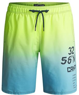 Camp David Herren Beachshorts mit Farbverlauf und Print