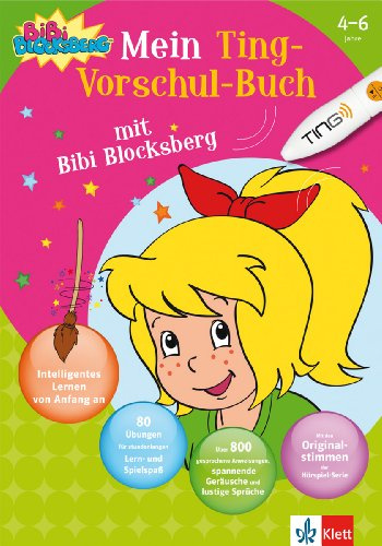 Bibi Blocksberg: Mein Ting-Vorschul-Buch mit Bibi Blocksberg; Erstes Lesen und Rechnen, genaues Hören, Konzentration; 4-6 Jahre