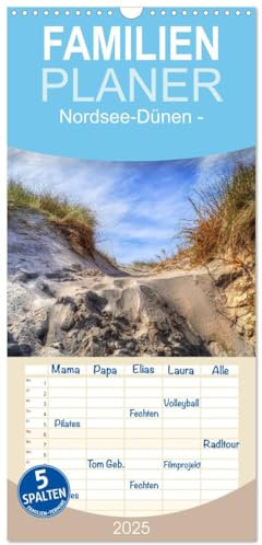 Familienplaner 2025 - Nordsee-Dünen mit 5 Spalten (Wandkalender, 21 cm x 45 cm), CALVENDO: Peter Roder folgen Sie dem Fotokünstler in die Dünen an der Nordseeküste (CALVENDO Natur)