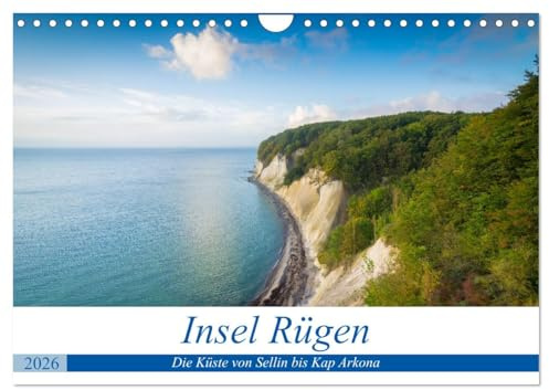 Insel Rügen - Die Küste von Sellin bis Kap Arkona (Wandkalender 2026 DIN A4 quer), CALVENDO Monatskalender: Die schönsten Küstenansichten der Ostküste Rügens (CALVENDO Natur)