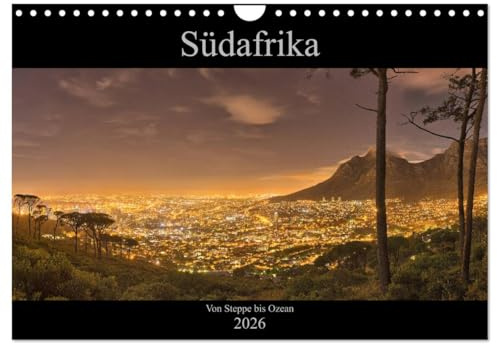 Südafrika - Von Steppe bis Ozean (Wandkalender 2026 DIN A4 quer), CALVENDO Monatskalender: Ein Land vieler Facetten (CALVENDO Natur)
