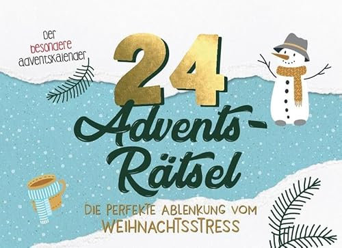 24 Adventsrätsel I Die perfekte Ablenkung vom Weihnachtsstress: Der besondere Adventskalender zum Aufstellen